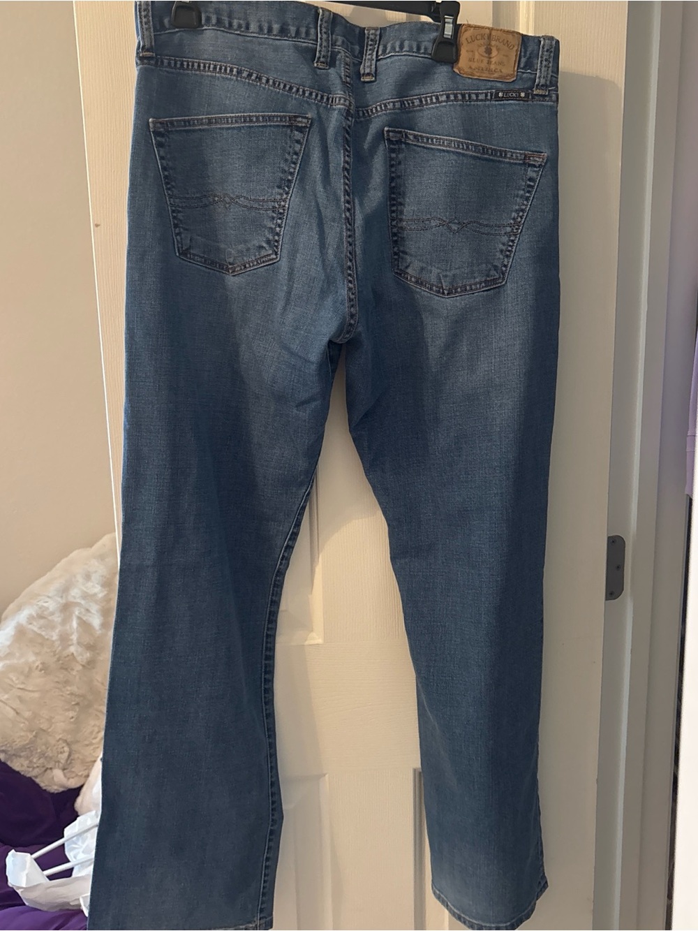 Lucky Brand Light Blue Denim Jeans with Contrast Stitching
